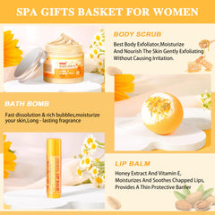 HSOEIXL almond-milk-honey bath soak dissolves in water for a soothing bath.