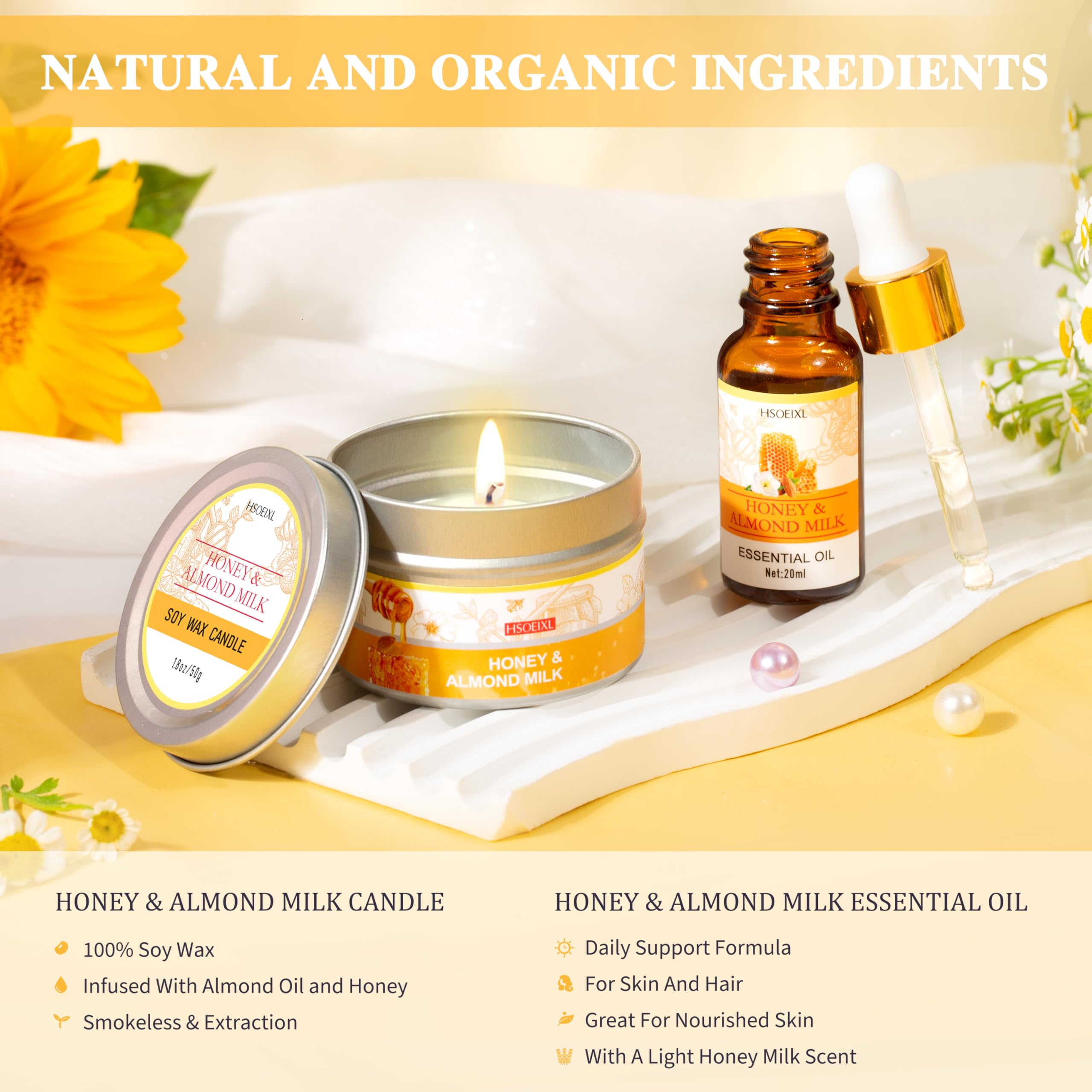 HSOEIXL almond-milk-honey hand cream tube for smooth hands.