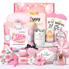 HSOEIXL birthday gift box beach towel offers soft comfort for seaside days