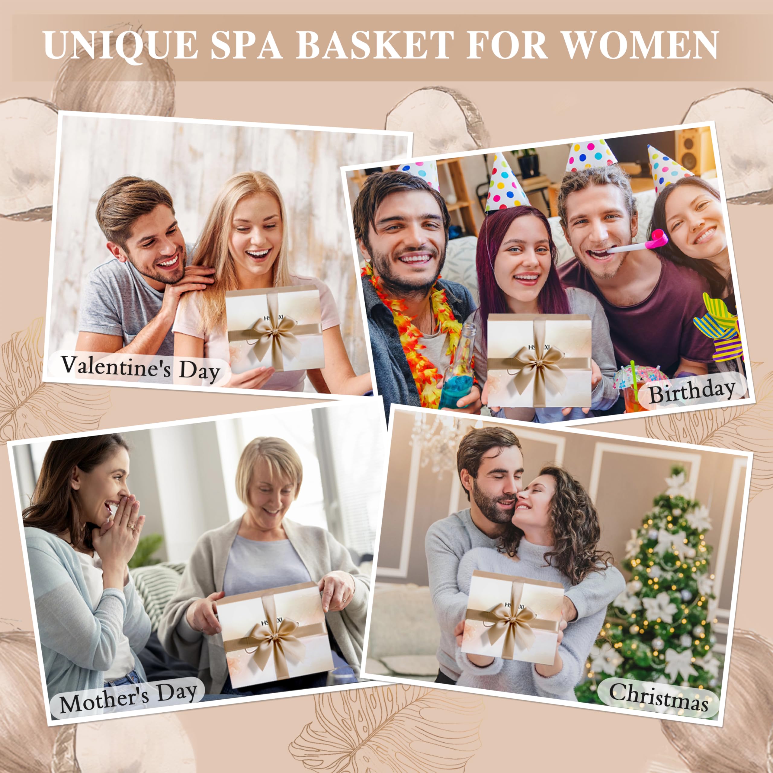 HSOEIXL gift basket packaging communicates sturdy presentation for gifting occasions.