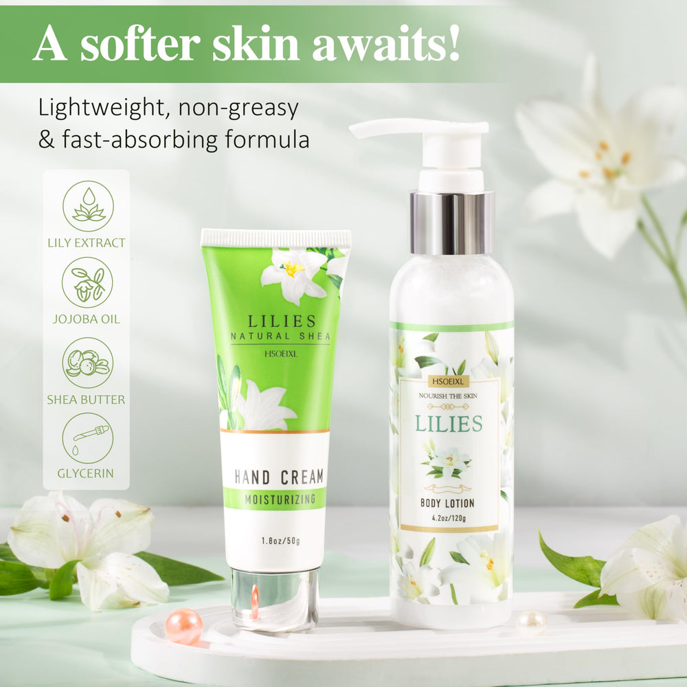 HSOEIXL Lilies essential oil captures calming aroma for a soothing at-home spa moment.