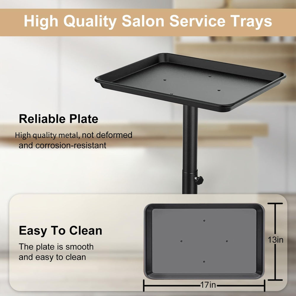 HSONBIUTY salon tray side view emphasizes compact footprint and easy cleaning
