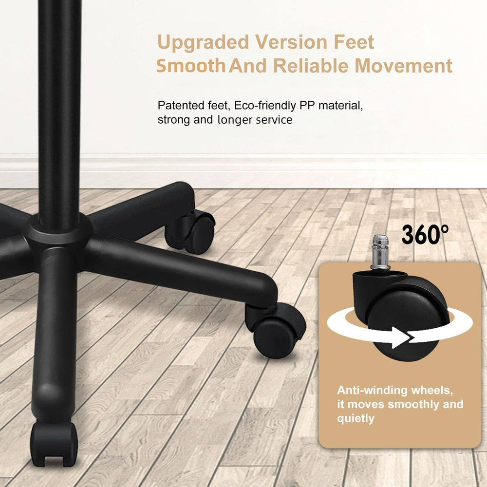 HSONBIUTY salon tray wheels 360-degree swivel enable smooth, quiet moves