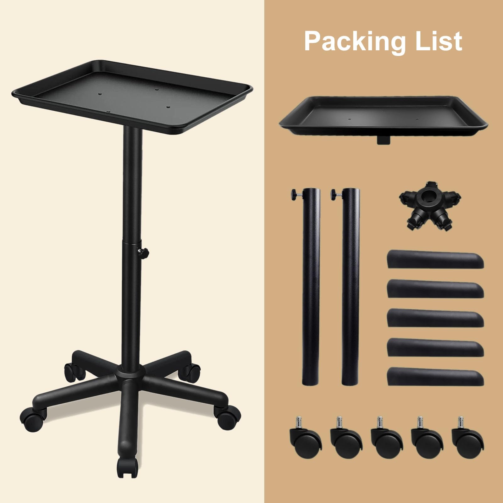 HSONBIUTY tattoo dental tray-utility shows versatile function for studios