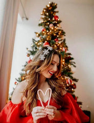 HSWE winter hairband features adjustable fit for comfortable all-night dancing.