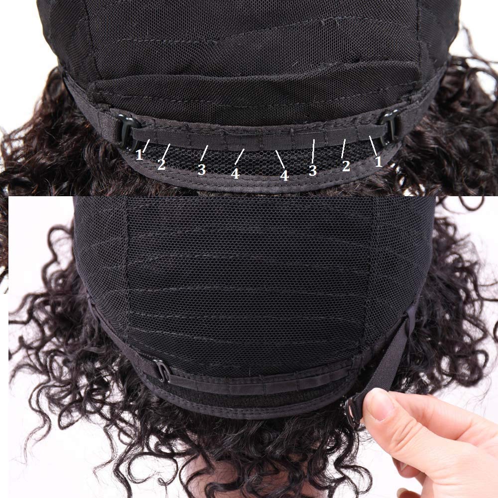 HUA Brazilian kinky curly 10inch wig natural color supports versatile everyday looks