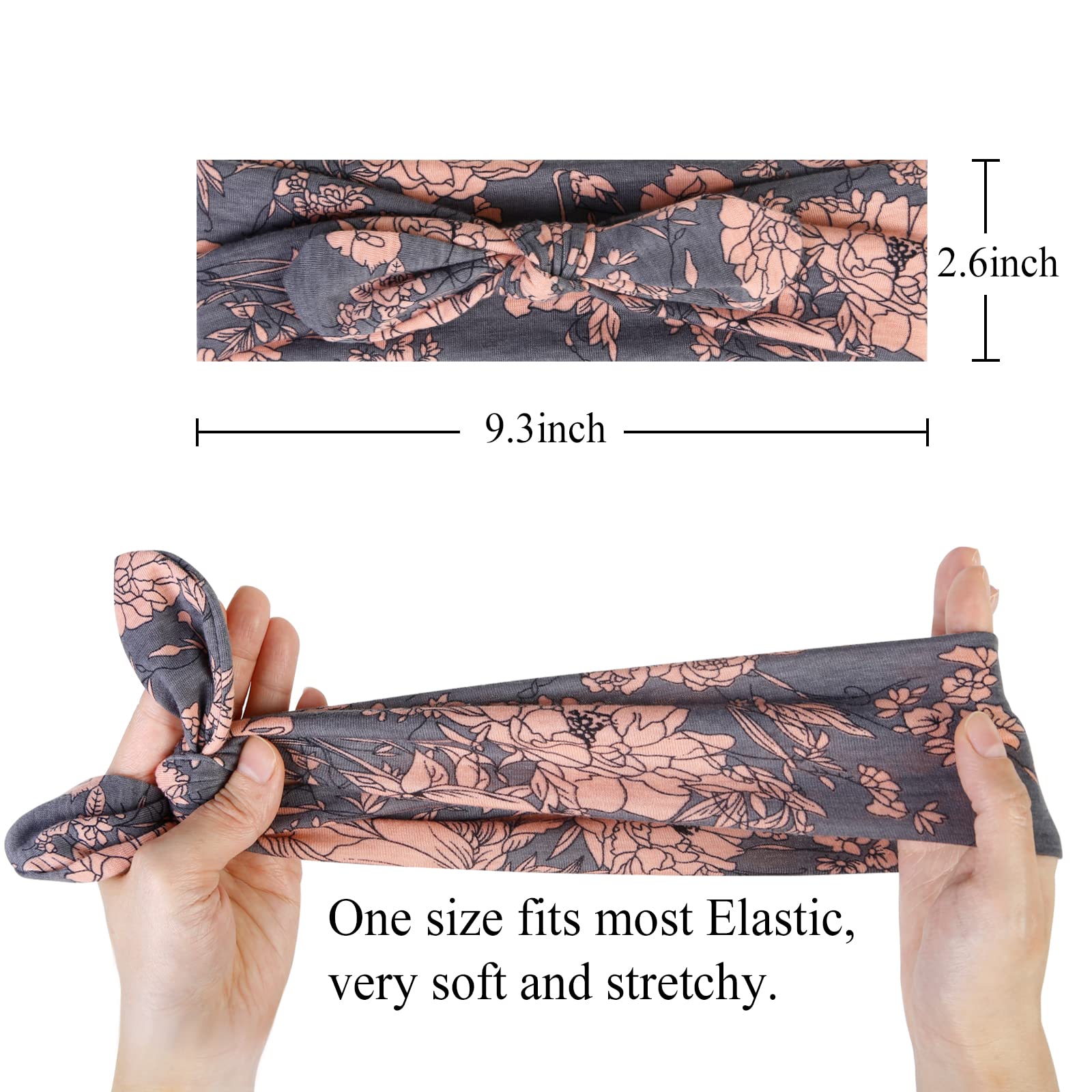 Huachi bow headband knot design closeup highlights soft fabric and adjustable fit for all-day wear.