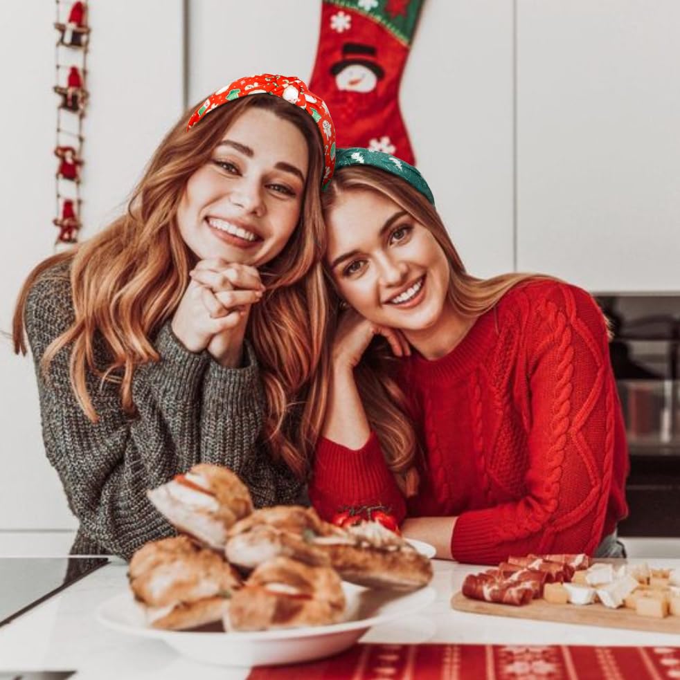 Huachi Christmas headbands are adjustable for women and girls.
