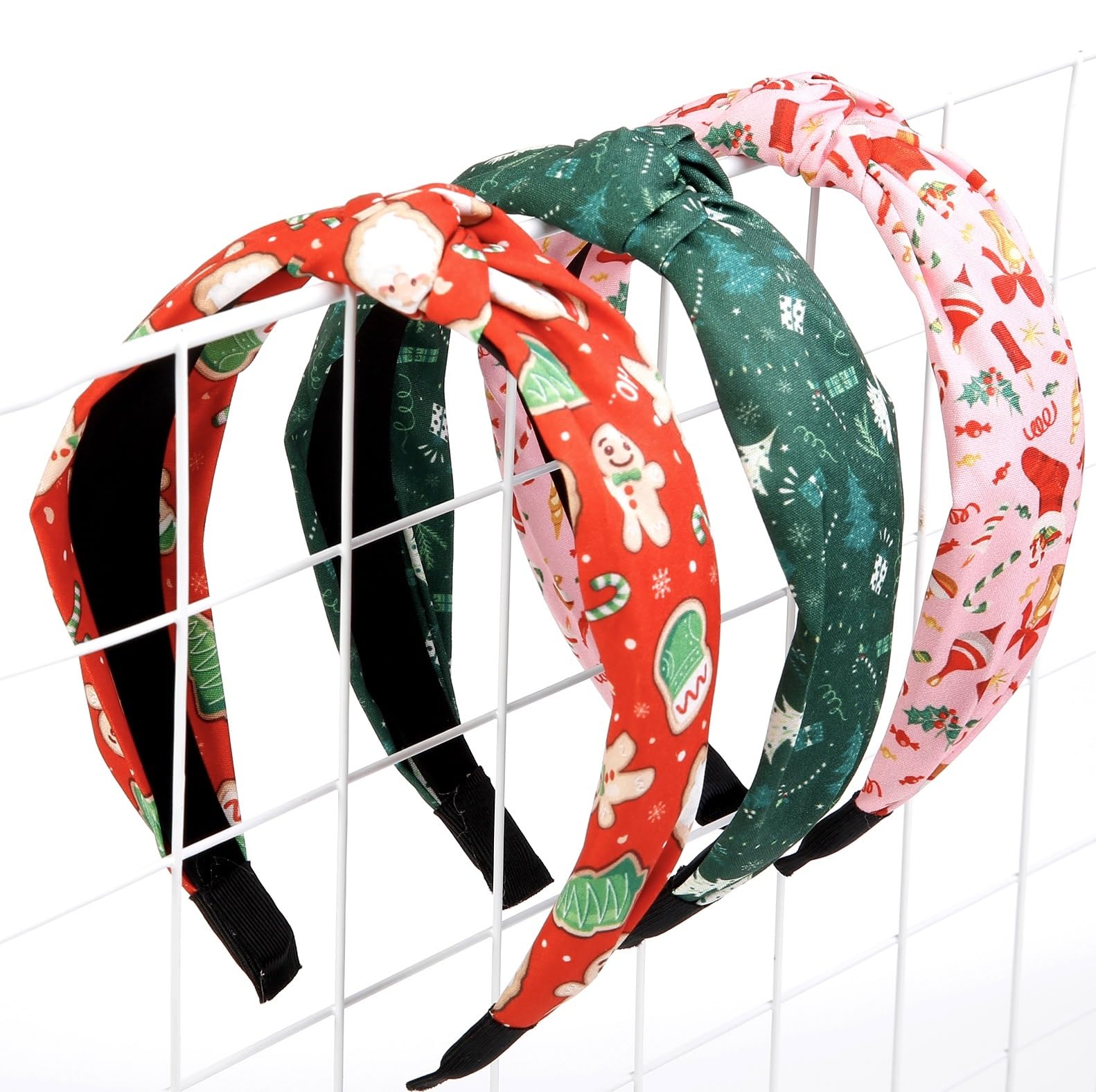 Huachi Christmas headbands red Santa stocking captures warm Christmas spirit.