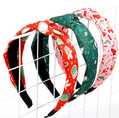Huachi Christmas headbands red Santa stocking captures warm Christmas spirit.