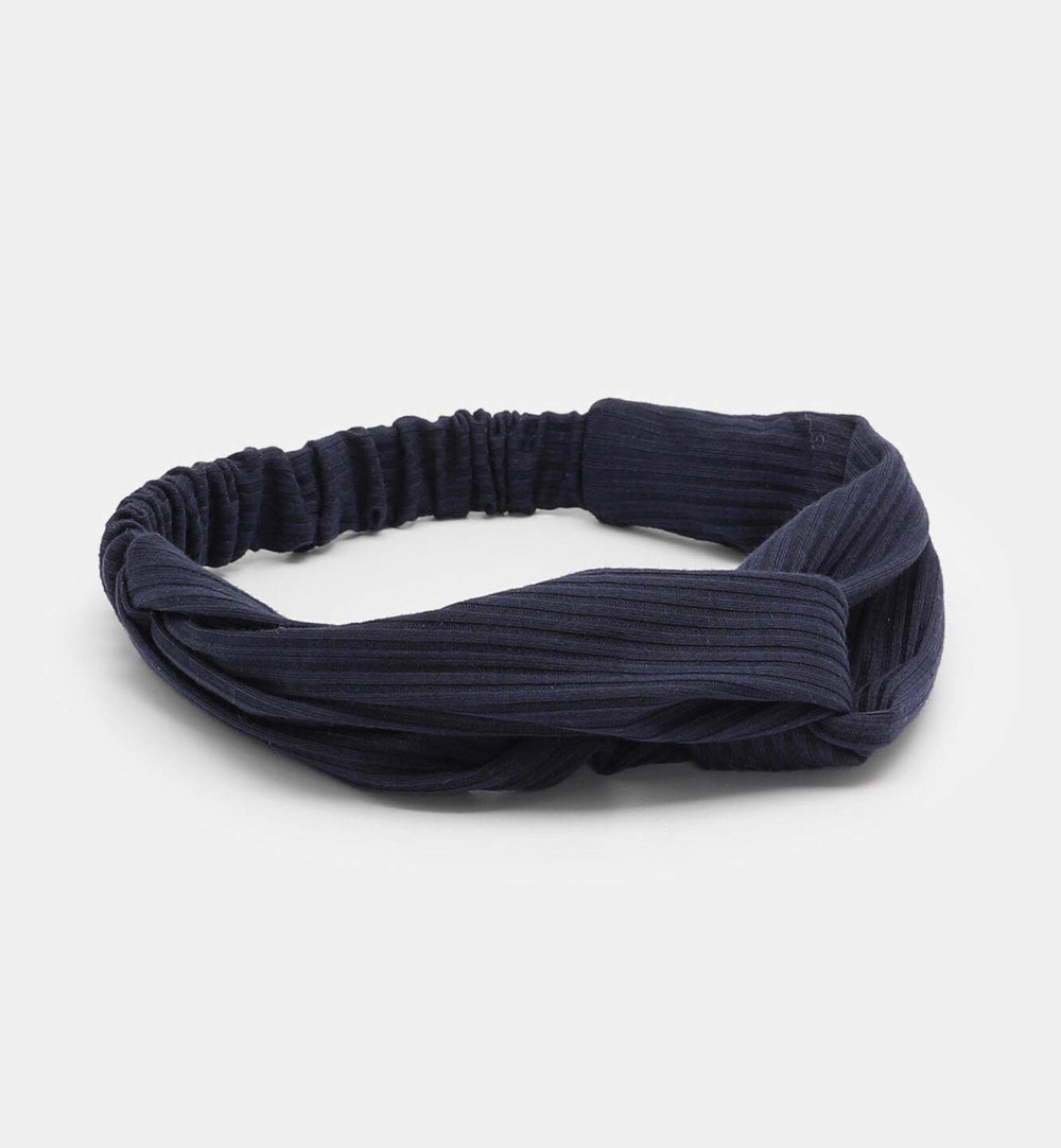 Huachi hairband ribbed knit green, breathable and stylish.