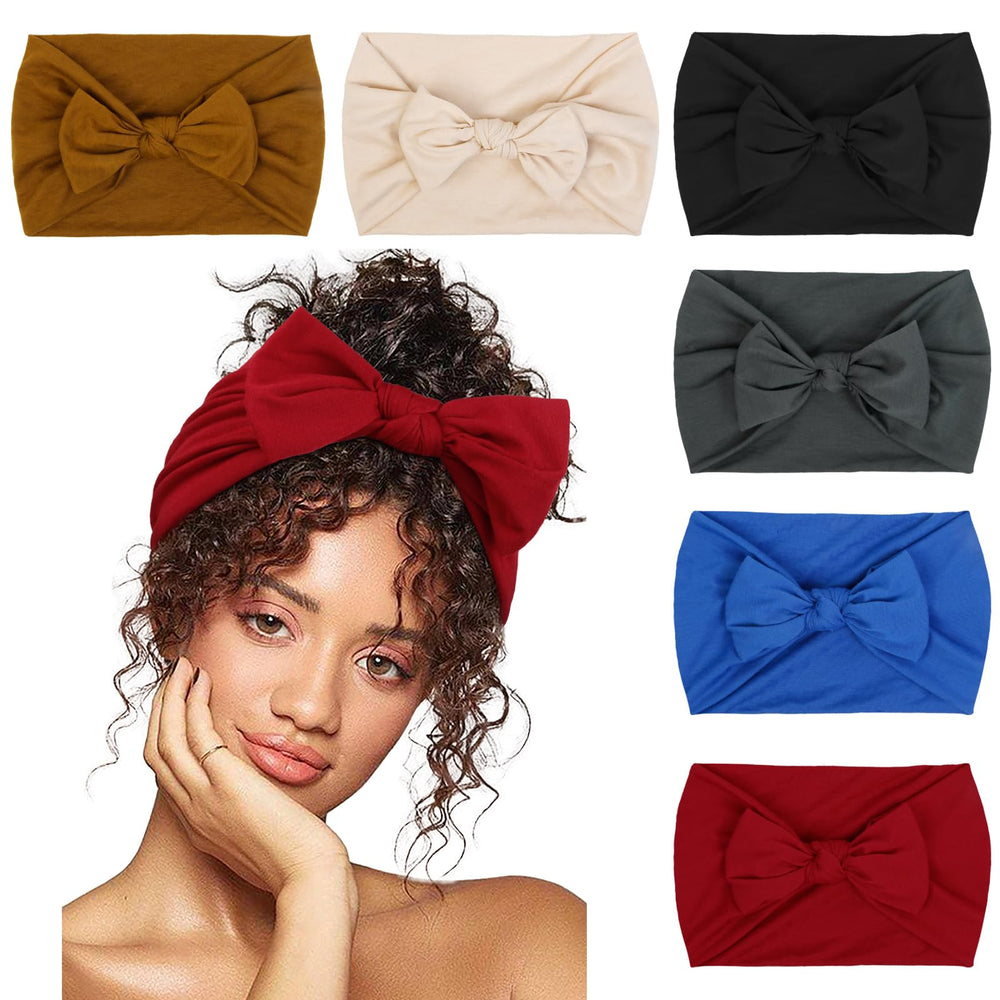 Huachi headbands with cute bow front for everyday styling and secure hold