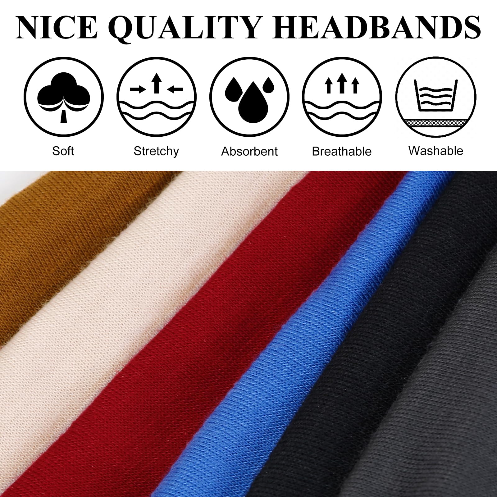 Huachi headbands knotted bow back showcasing versatile styling