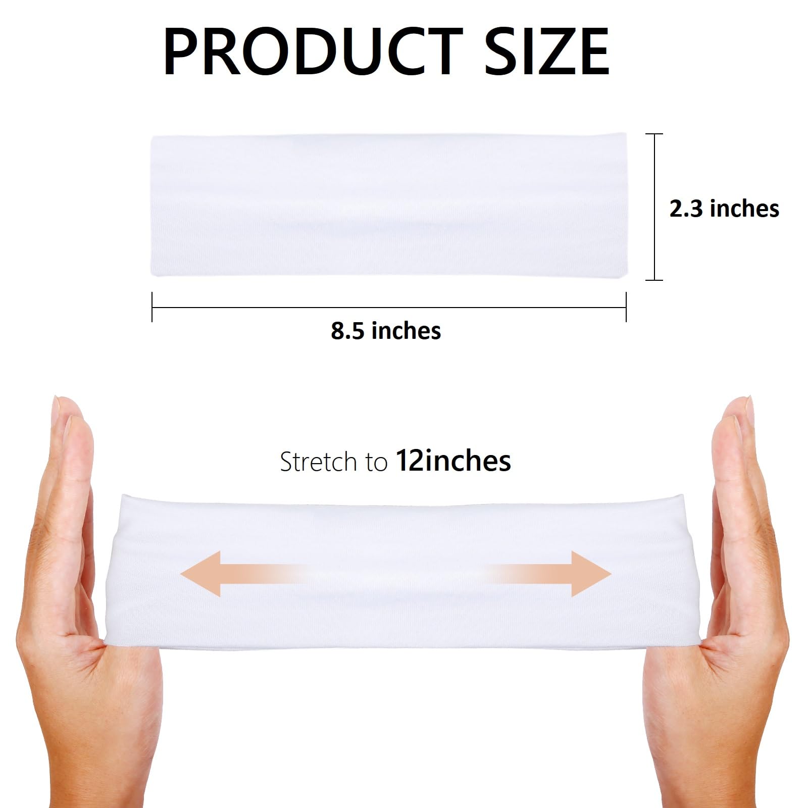 Huachi headbands light-gray 16-pack are soft and comfortable for long training sessions