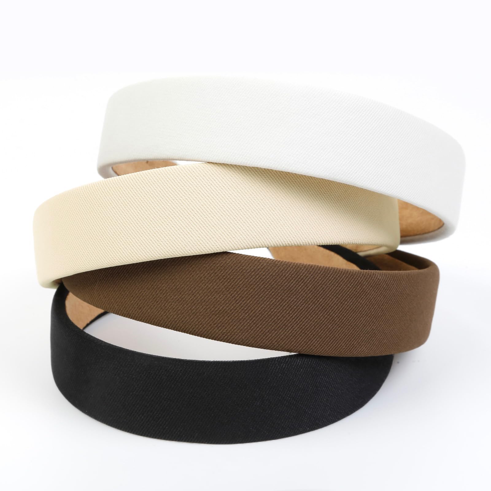Huachi white headband offers clean versatile look for workouts or workdays.