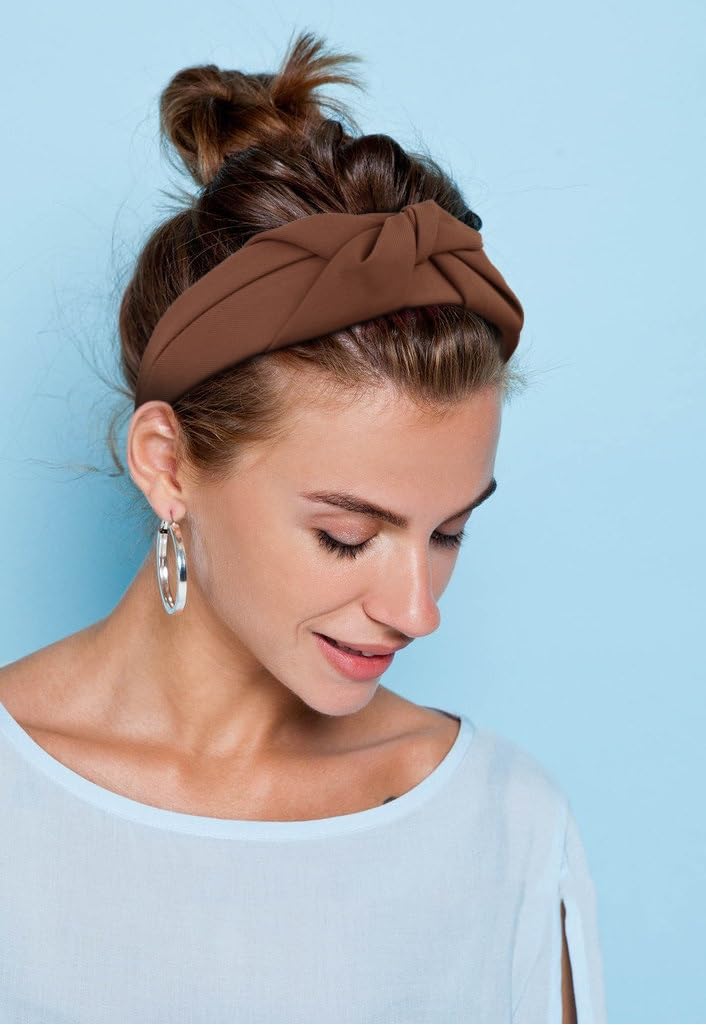 Huachi knotted headbands closeup knot showing durable design.