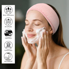 Huachi skincare headbands four-color pack for daily routine