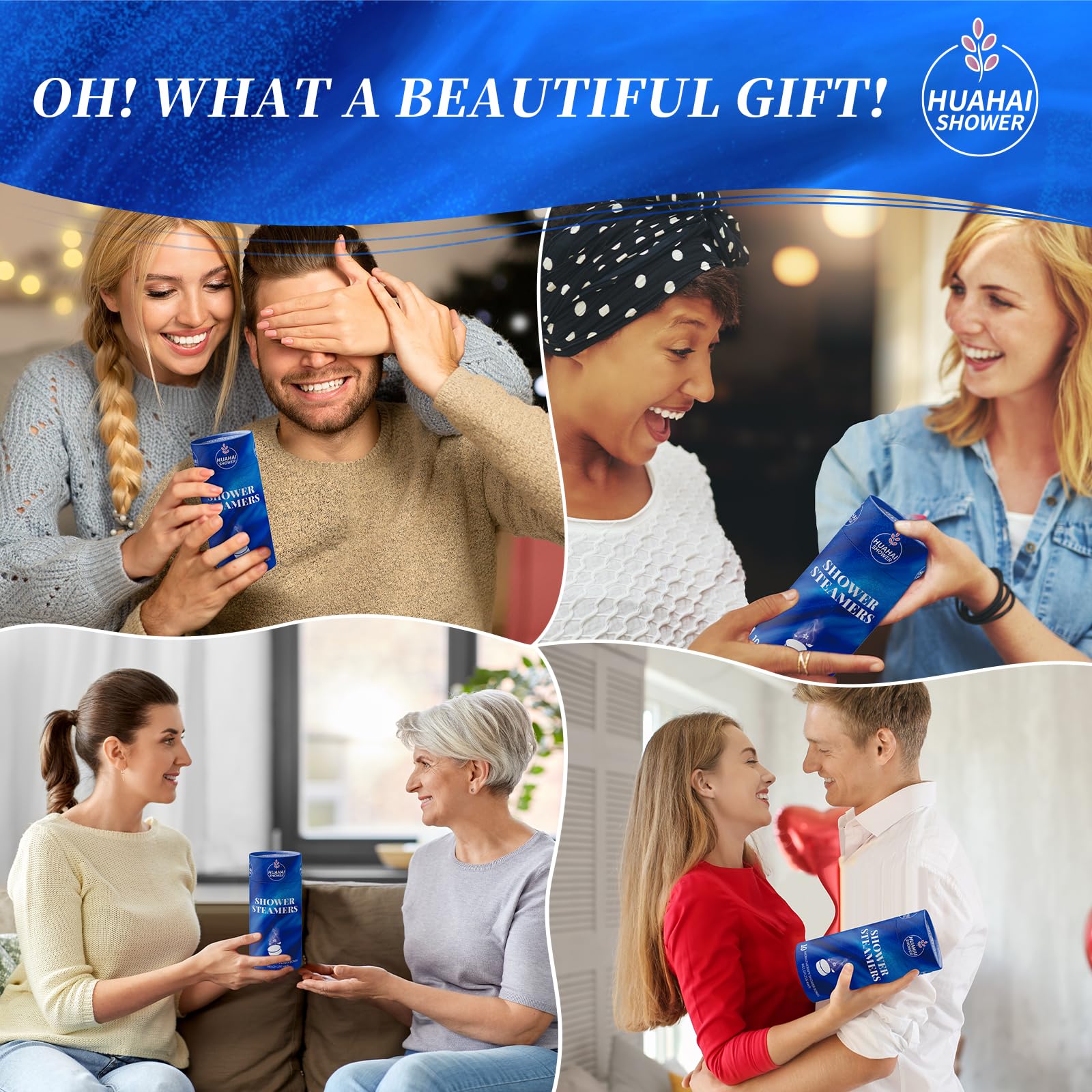 HUAHAI SHOWER gift box - ready gift set for loved ones' relaxation rituals.