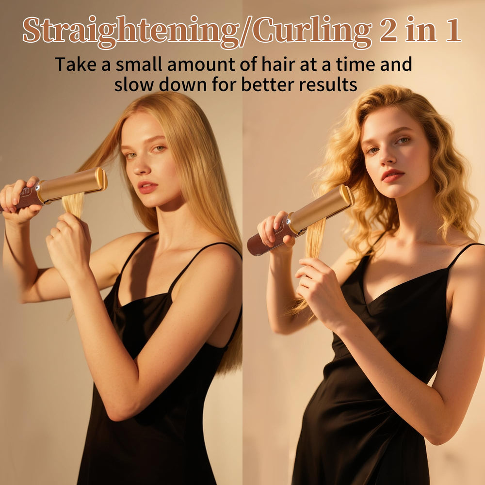 HUAJUN-titanium-plates-fast-heat showcases rapid styling with smooth glide.