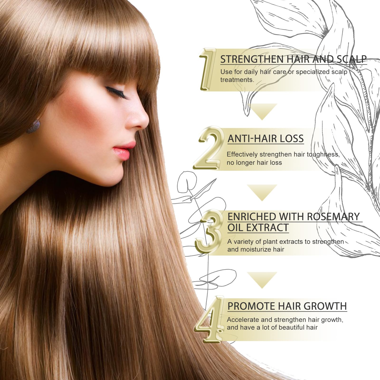 HuaQing rosemary oil dropper enables precise scalp application.