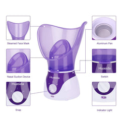 Huasida facial steamer measuring cup ensures precise water use.