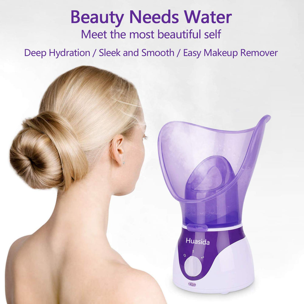 Huasida facial steamer nose attachment delivering focused steam for pores.