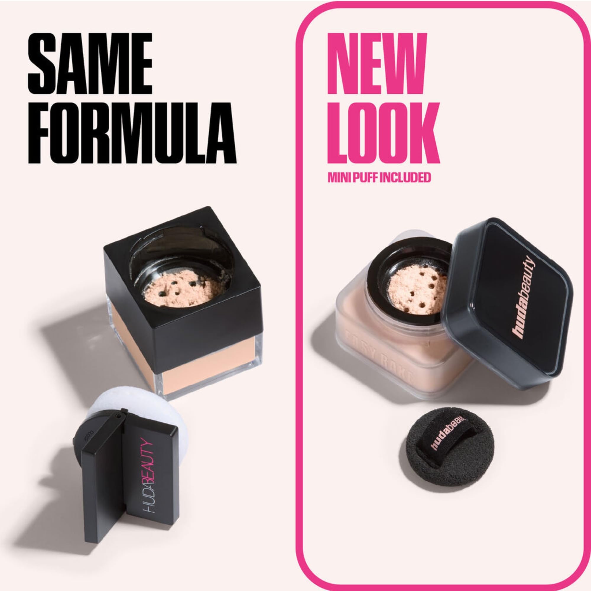 Huda Beauty Baby Bake Mini wear test hints at long-lasting hold.