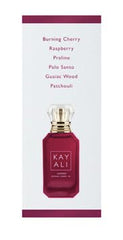 Huda Kayali Lovefest Burning Cherry packaging shot suggests gift-ready indulgence