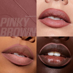 Huda Pink Kit gloss texture close-up reveals smooth, non-tingling filler-like gloss.
