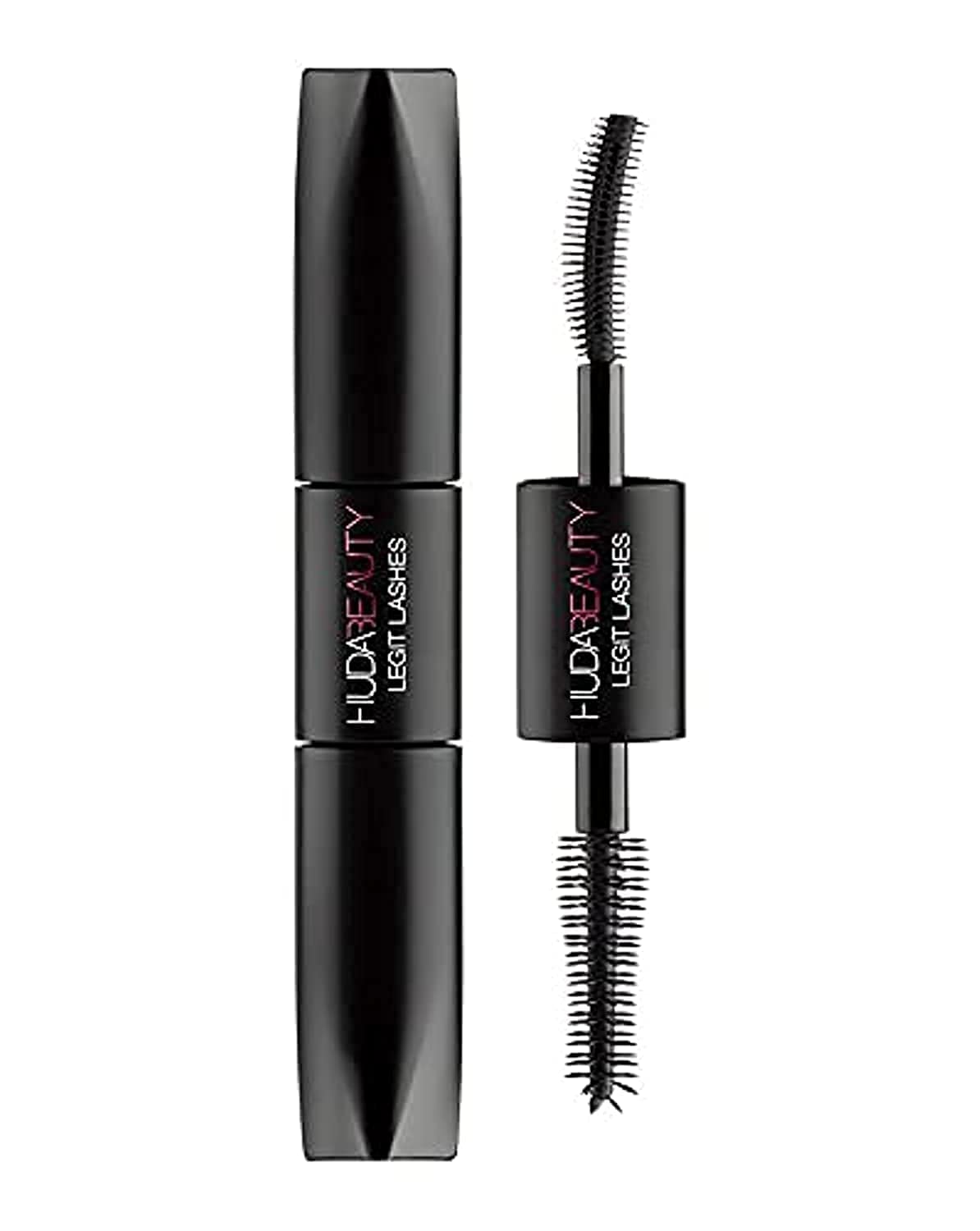 Hudabeauty Legit Lashes Mascara, enfoque en volumen para pestañas más densas y definidas.