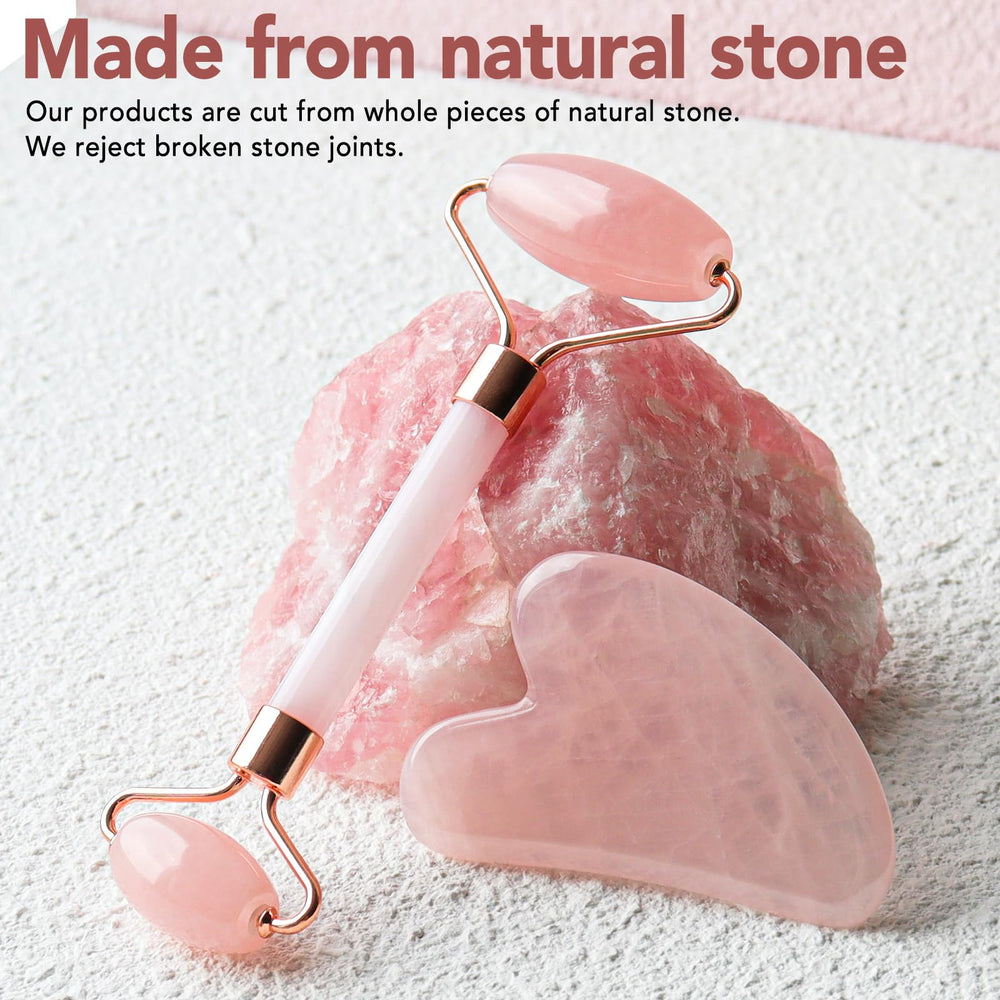 huefull heart-shaped gua sha tool targets facial tension using upward strokes