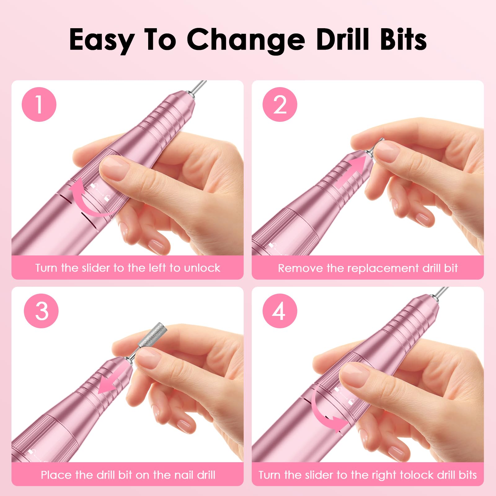HUGMAPLE portable nail drill kit in bag for on-the-go sessions.