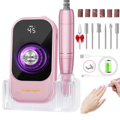 HUGMAPLE professional nail drill base showcases 45000RPM power for smooth gel removal.