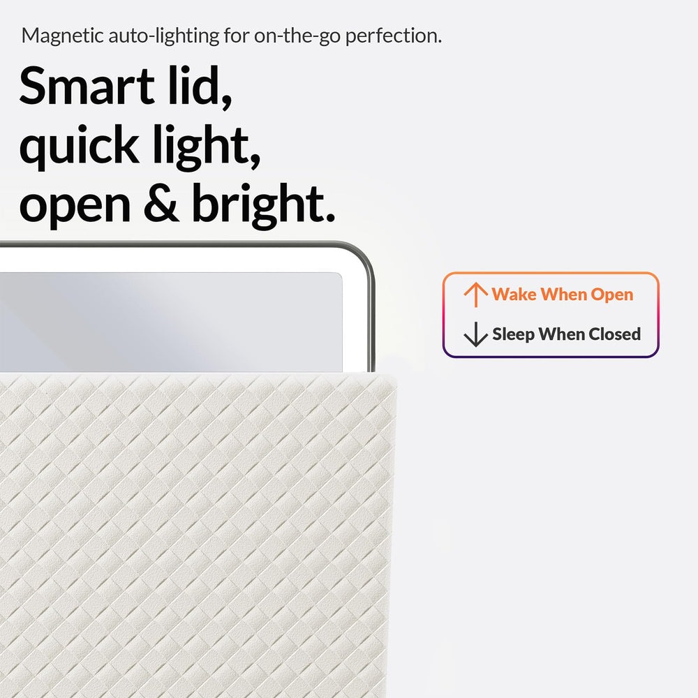 HUGOAI makeup mirror 3 light modes suitable for dinners, brunches, or desk work.