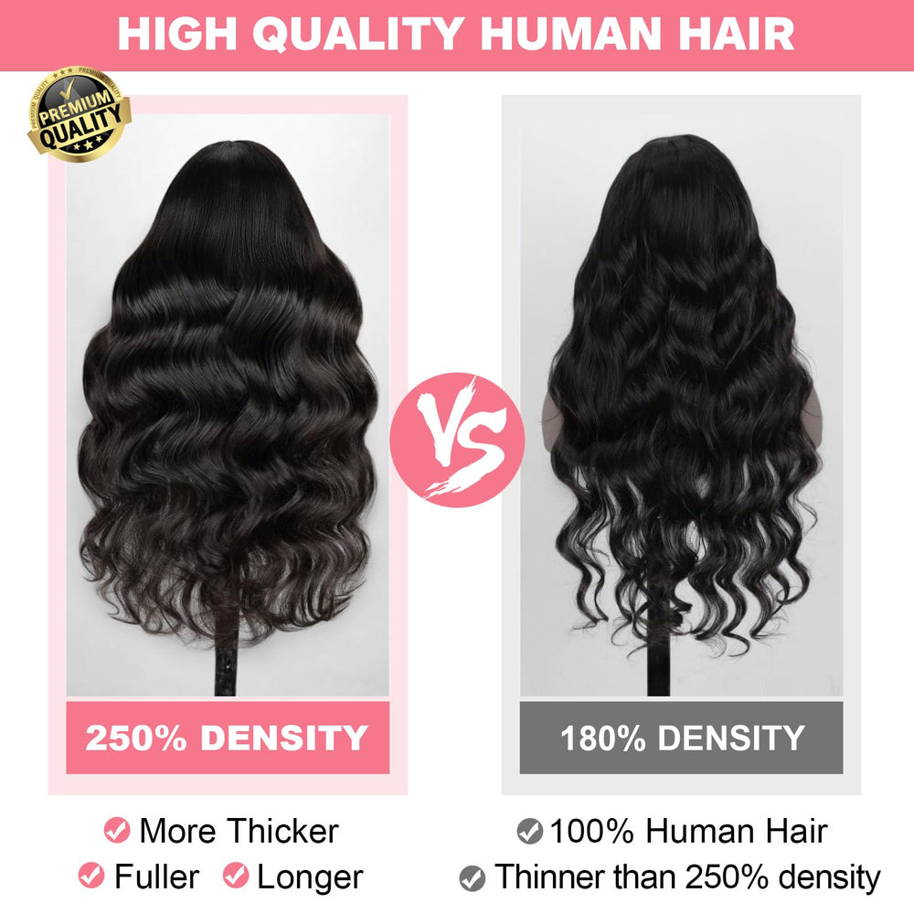 Hugsun natural-color bleached-ready lace-front wig blends with your hair.
