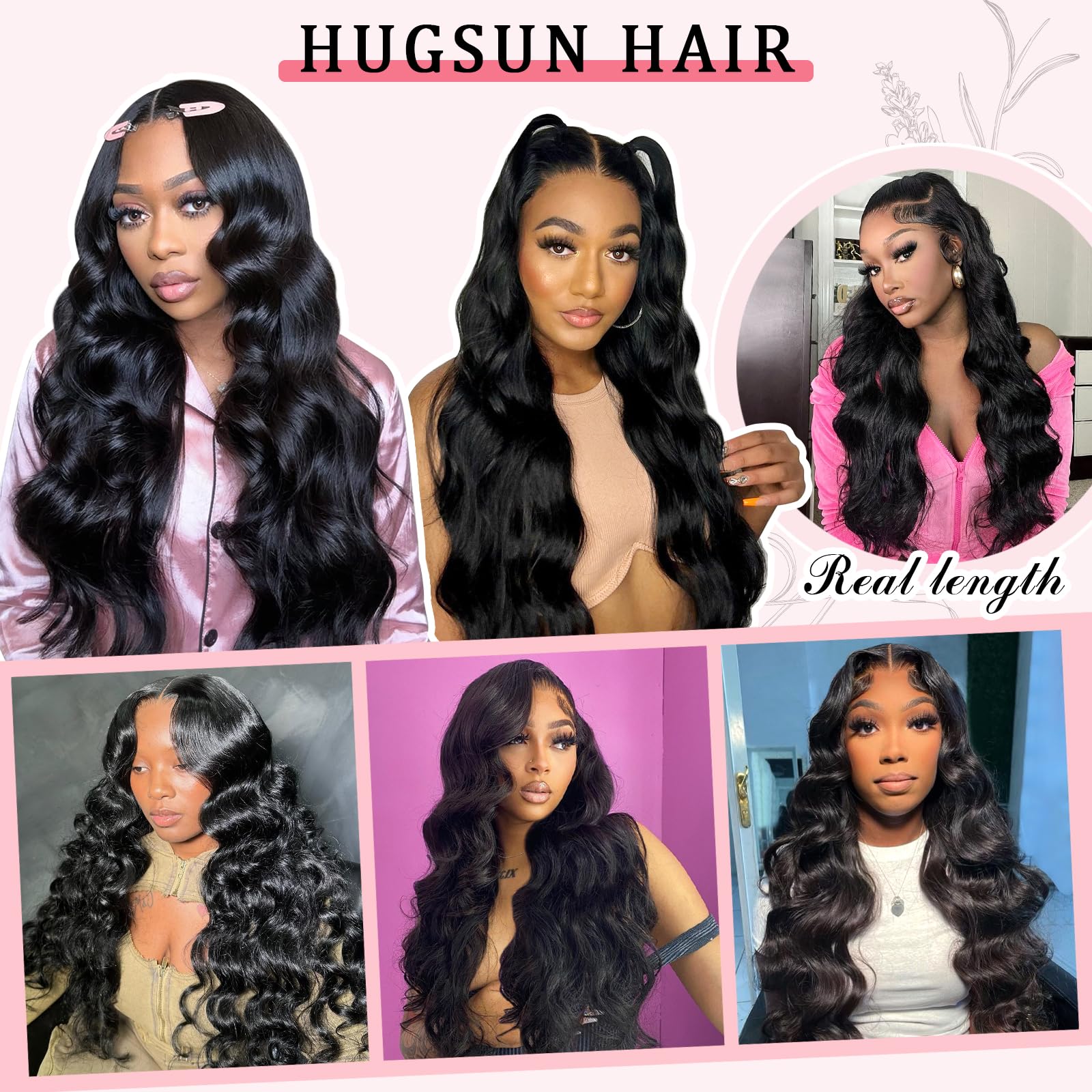 Hugsun party-ready wig for weddings and celebrations with versatile styling.