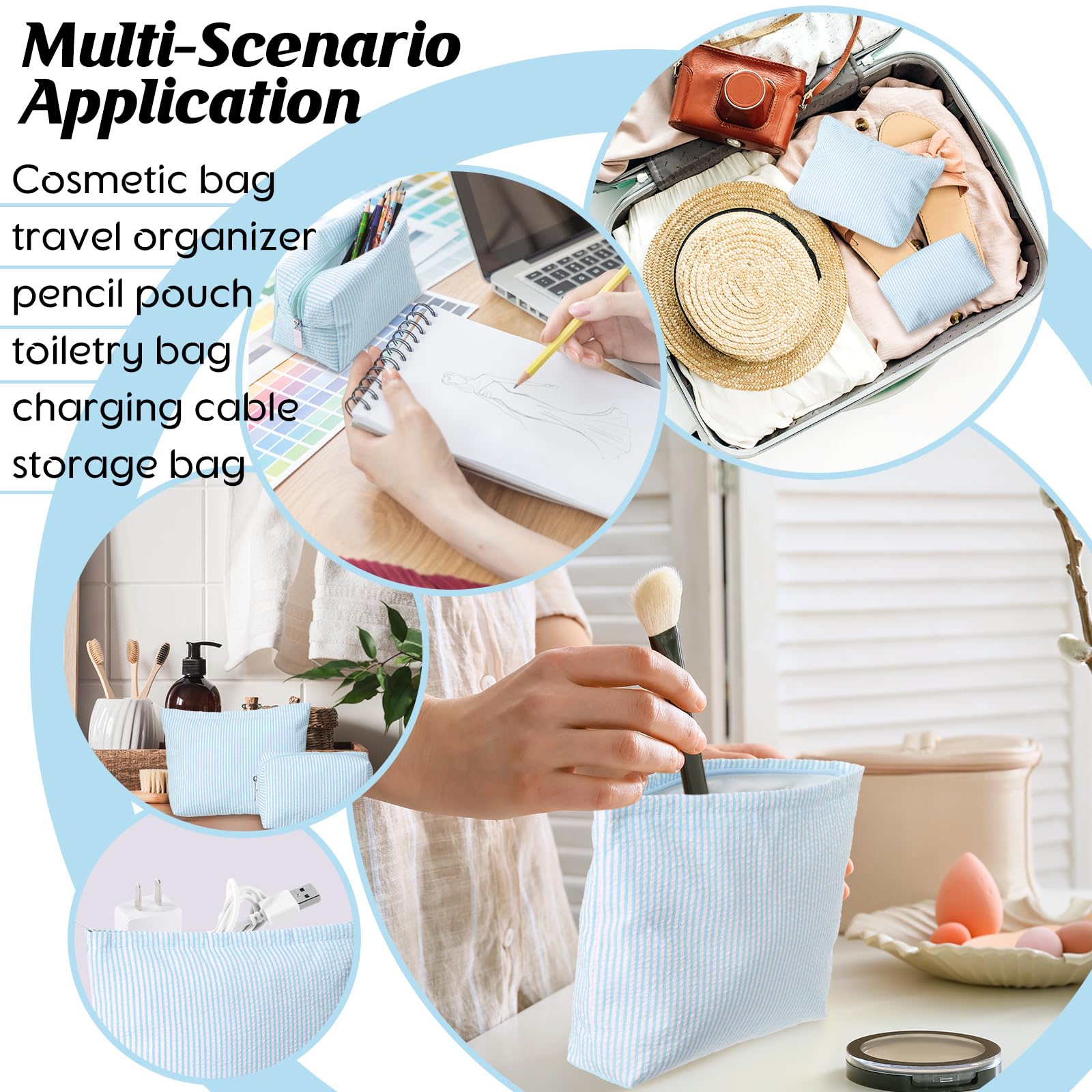 Huhumy easy-clean seersucker fabric ensures durable everyday use
