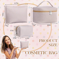Huhumy makeup bag small size interior view demonstrates compact storage