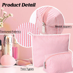 Huhumy rose-pink striped design adds a cute, preppy touch