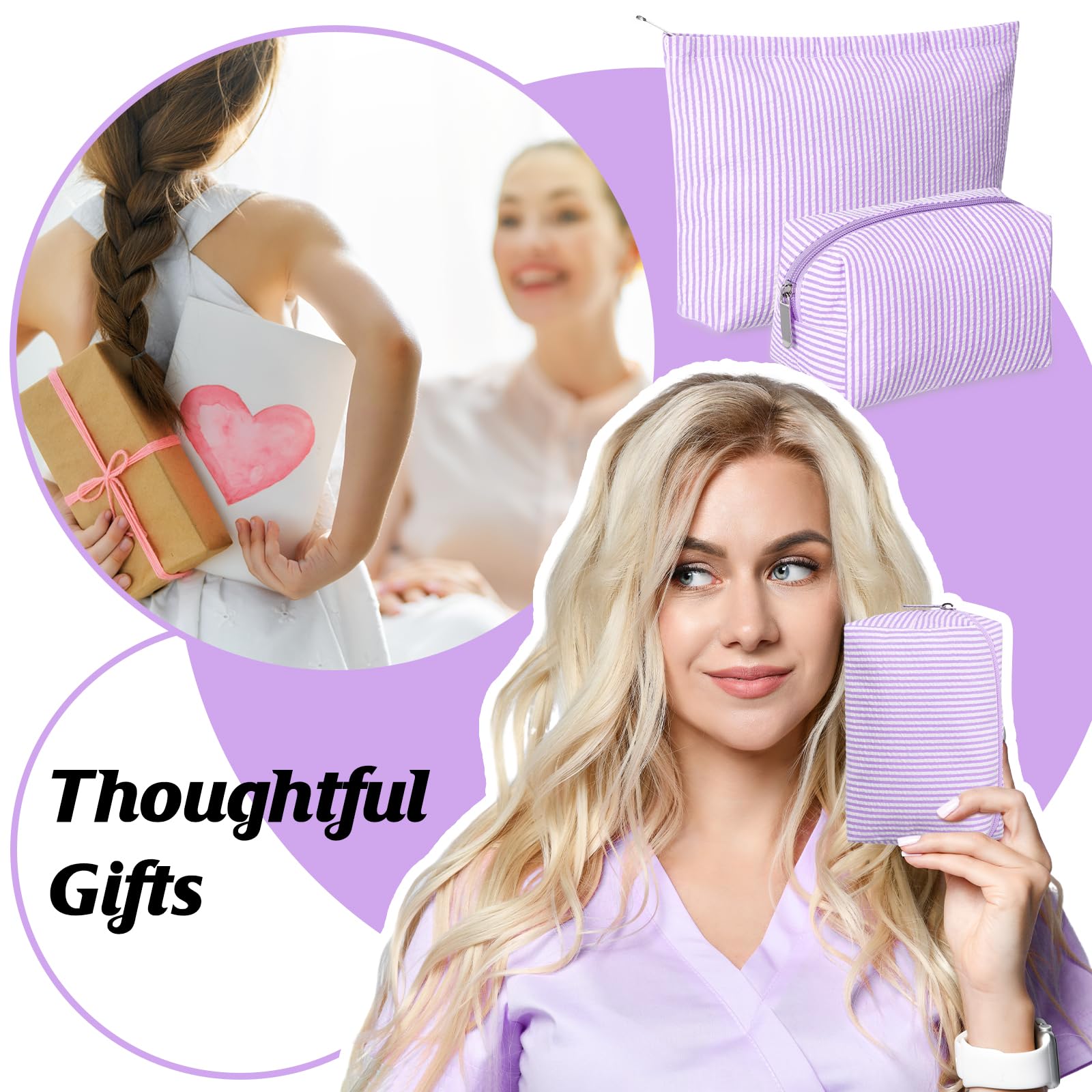 Huhumy travel toiletry organizer in purple for daily use