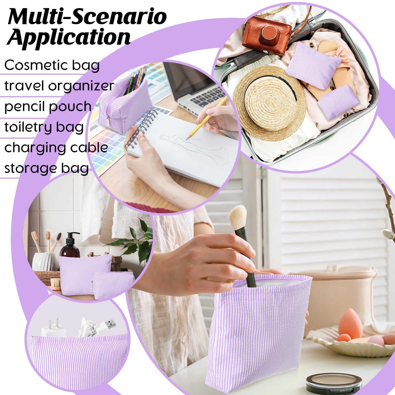 Huhumy two-piece set gift-ready purple pouch for gifting