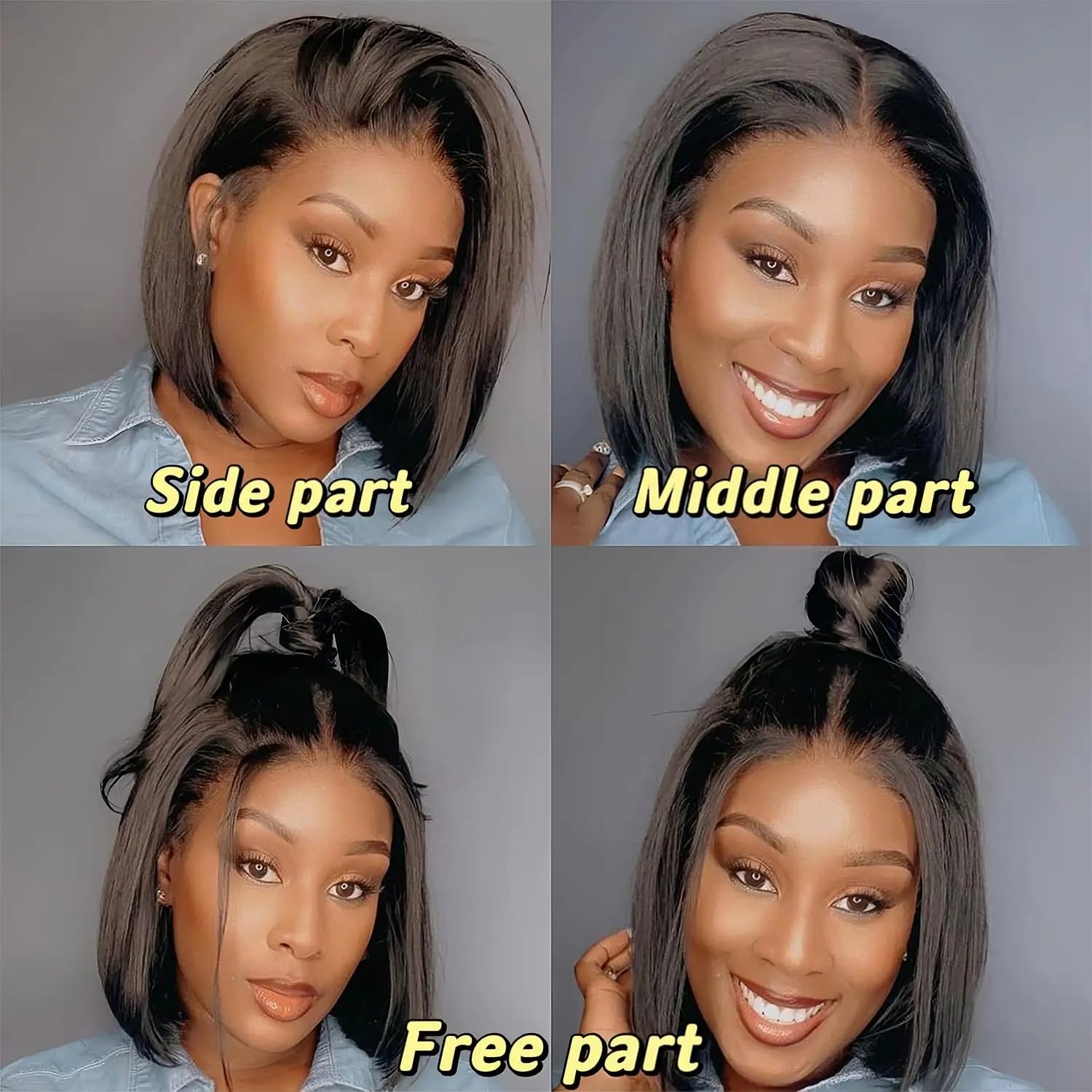 HUIDI glueless pre plucked baby hair feature for realistic front