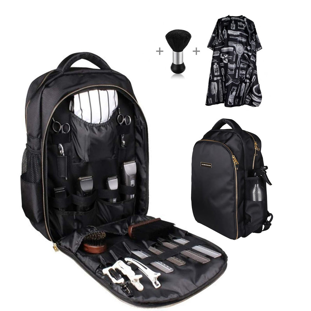 HUIMSWARM barber-clippers-backpack front view highlights durable storage for tools