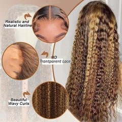 Huirslex ombre honey-blonde color gradient view for day-to-night looks