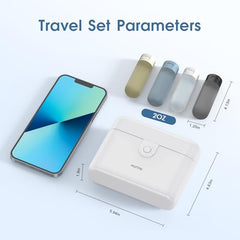 HUITAI travel bottles case leak-proof caps prevent spills during travel