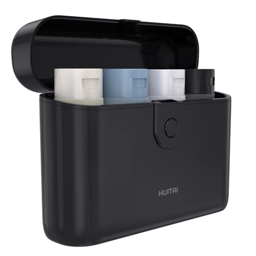 HUITAI travel bottles with case, compact travel setup for organized packing