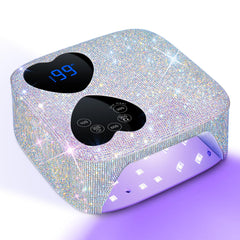 HUITINE UV LED Nail Lamp cordless full-view for portable salon-grade curing