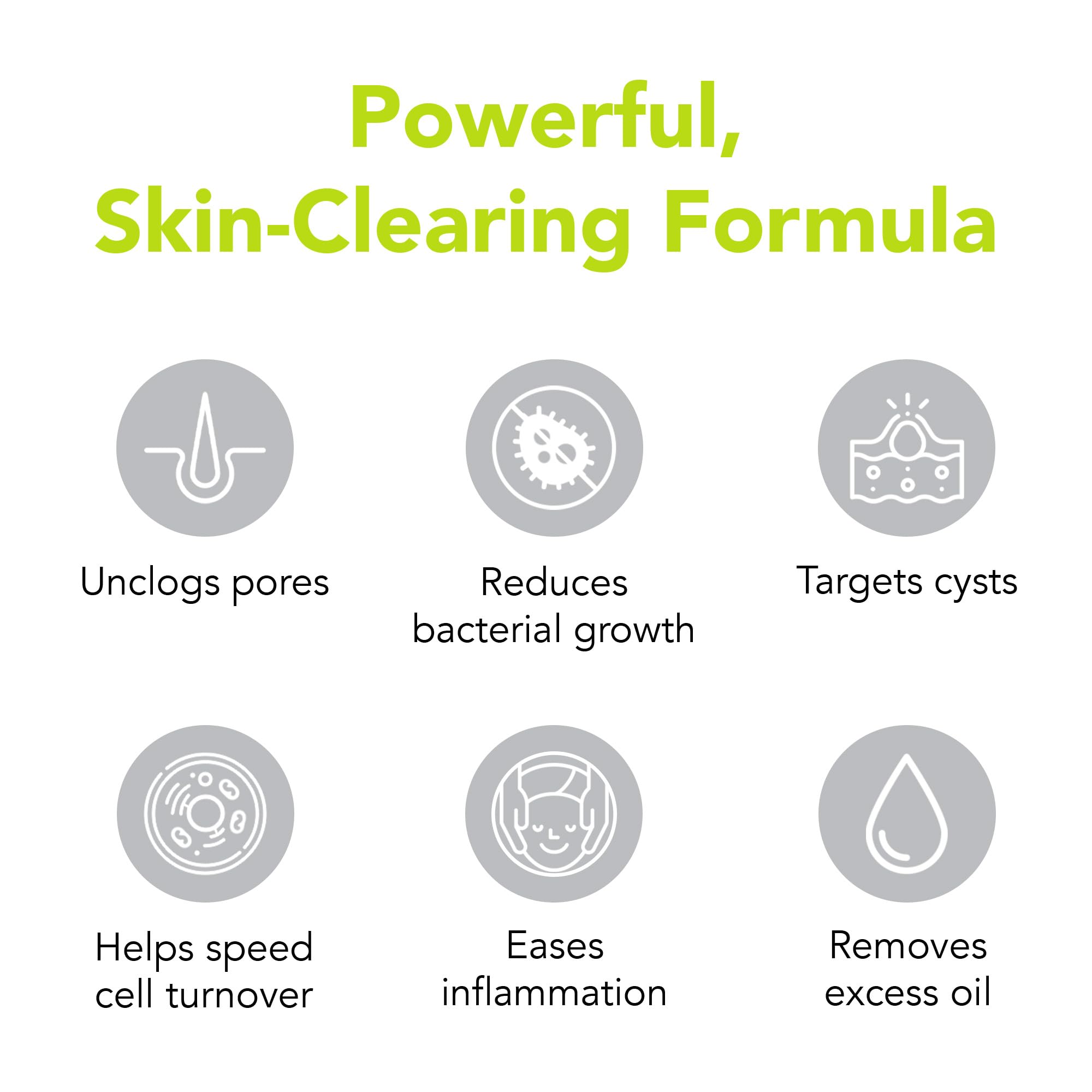 Applying Humane Acne Wash in small amount to damp skin for effective cleansing.