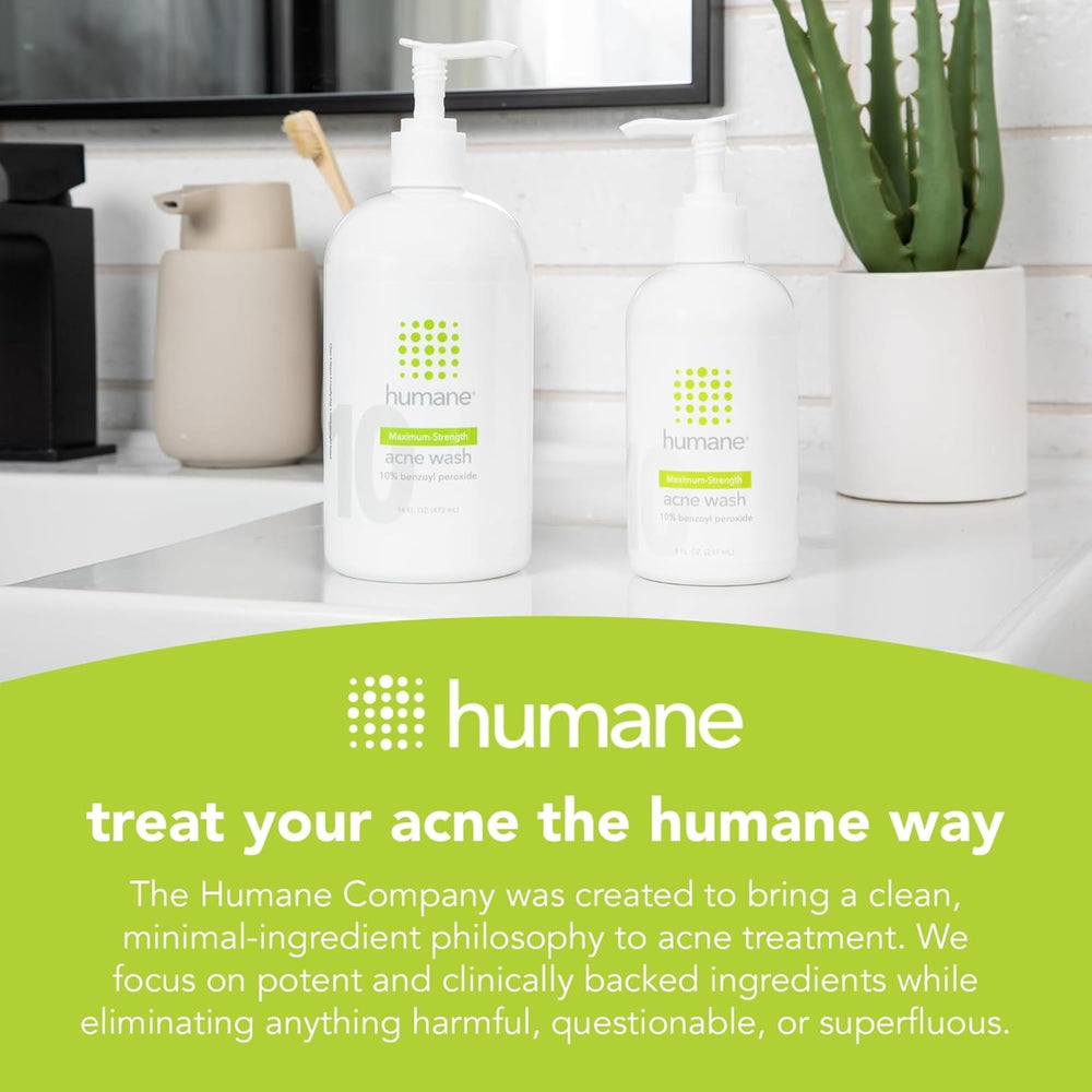 Humane Clarifying Toner bottle highlights minimal-ingredient formula