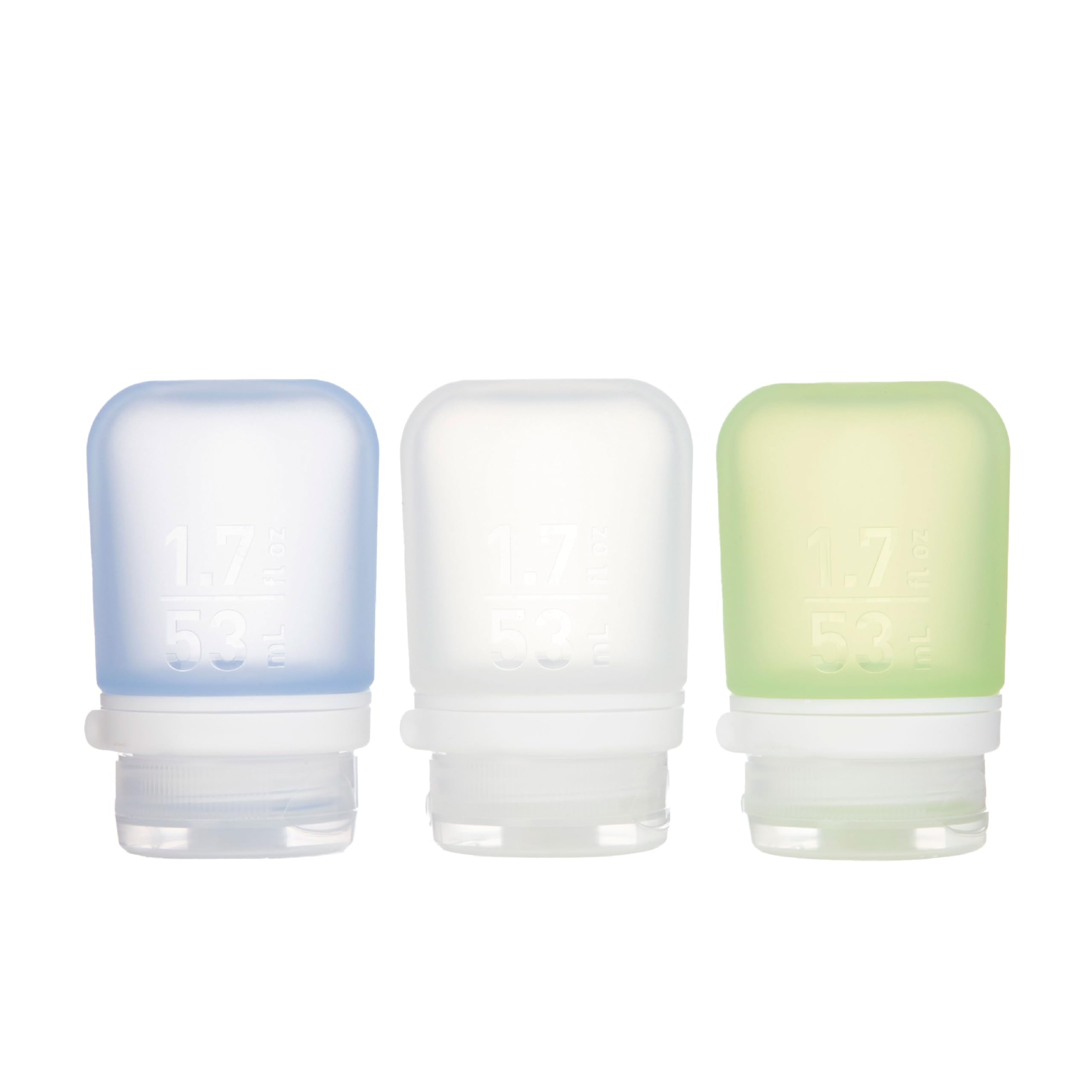 humangear GoToob+ 3-pack small bottles with secure lids for organized carry-on travel